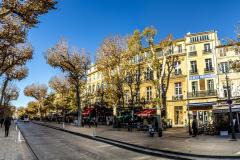 Le cours Mirabeau à Aix-en-Provence