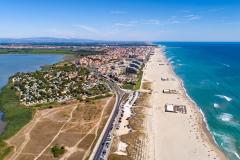 Canet-en-Roussillon fait partie des communes les plus attractives des Pyrénées-Orientales. © altitudedrone