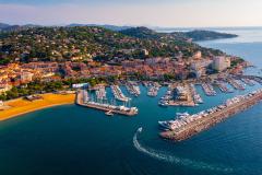 Vue aérienne de la ville de Sainte-Maxime