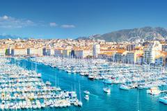 vue sur le vieux-port de Marseille