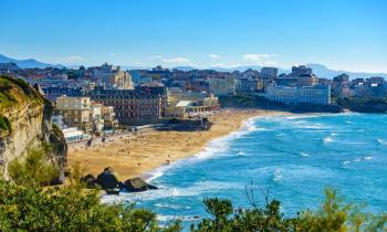 Biarritz est la station balnéaire la plus cotée de la côte du Pays Basque. 