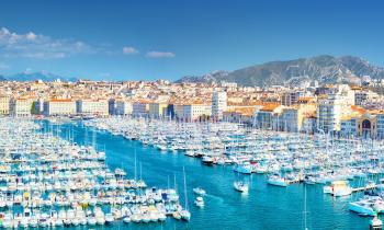 vue sur le vieux-port de Marseille