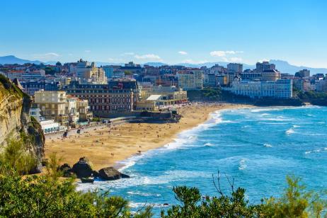 Biarritz est la station balnéaire la plus cotée de la côte du Pays Basque. 
