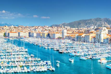 vue sur le vieux-port de Marseille